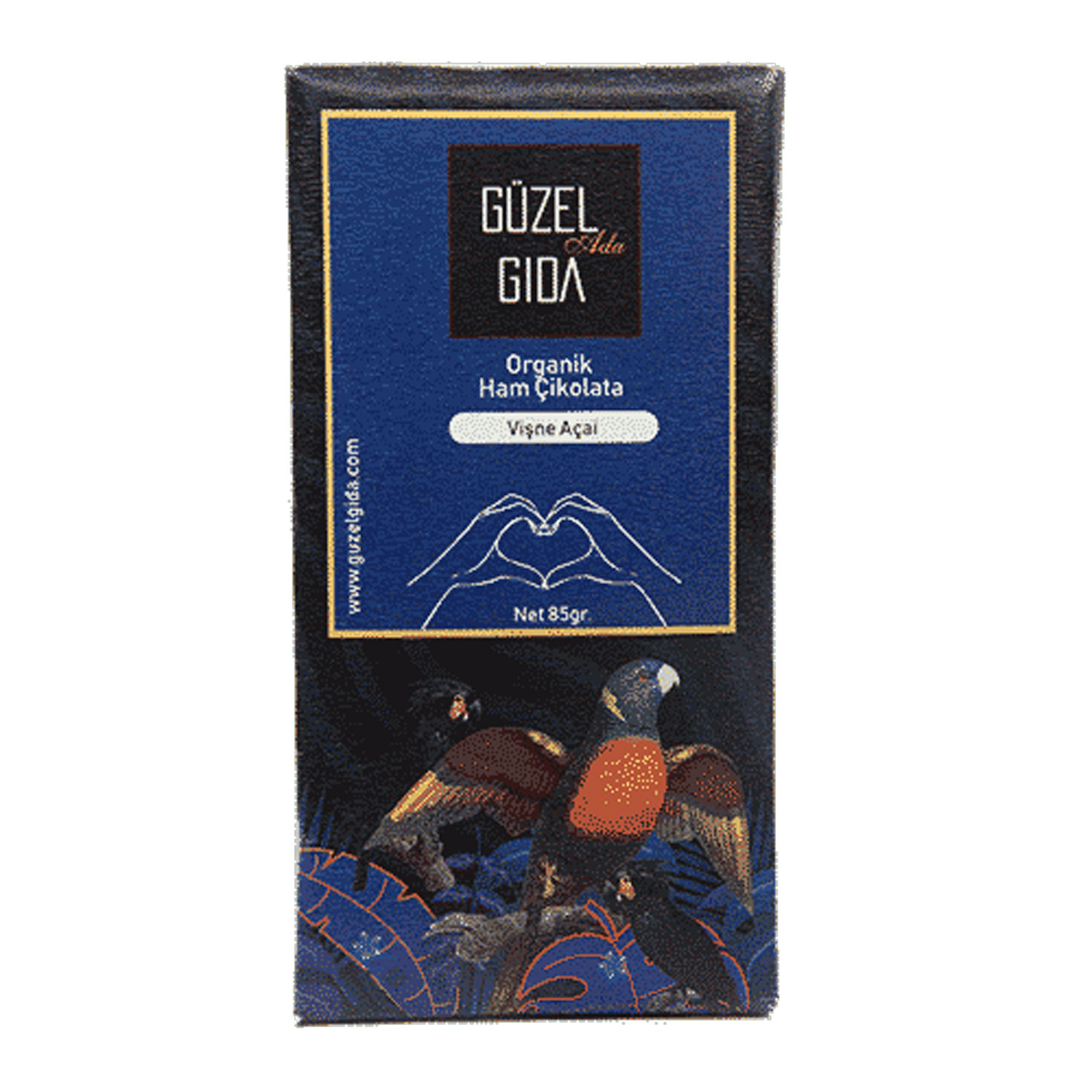 85 G Organik Çikolata Açai Vişne 