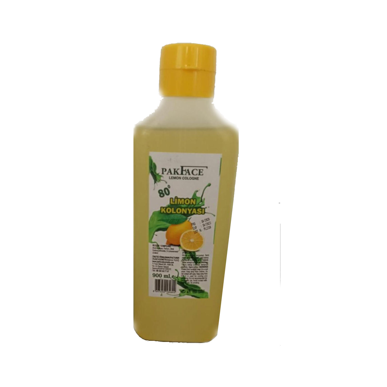 Pak Face Limon Kolonyası 900 Ml